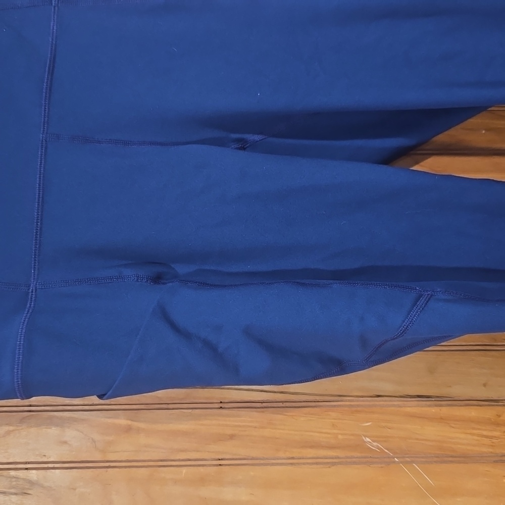 Pure Luxe By Fabletics Deep Blue Leggings With Pockets Size Small - Picture 2 of 4